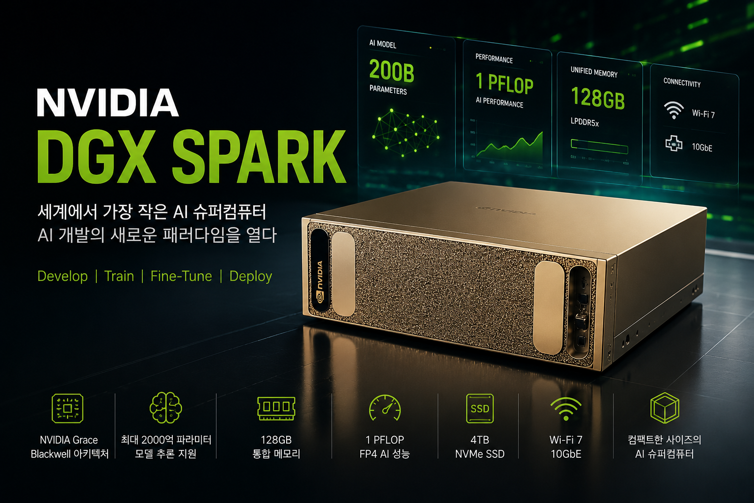 NVIDIA DGX Spark 완벽 분석! 개인용 AI 슈퍼컴퓨터 시대의 시작